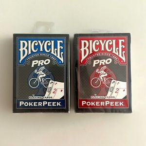 Bicycle PokerPeek Pro Playing Cards Set
